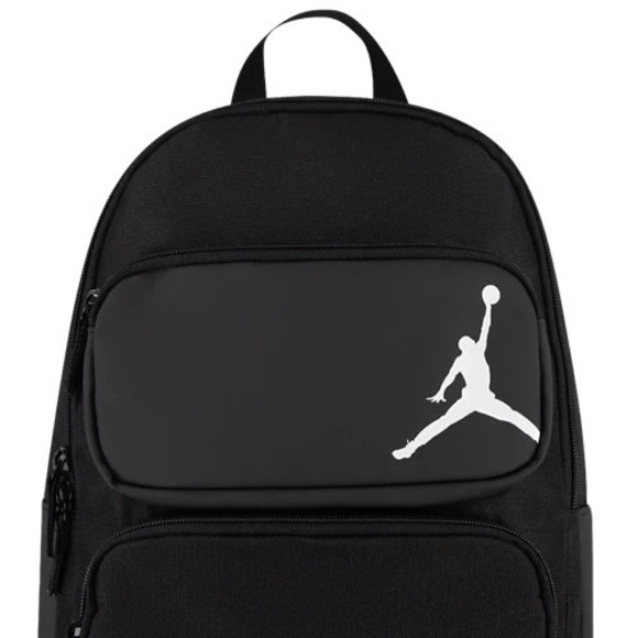 NIKE JORDAN ESSENTIALS Backpack MA0923 School SPOTCLEAN 20" Bag BLACK OS $65 NEW - Picture 3 of 7
